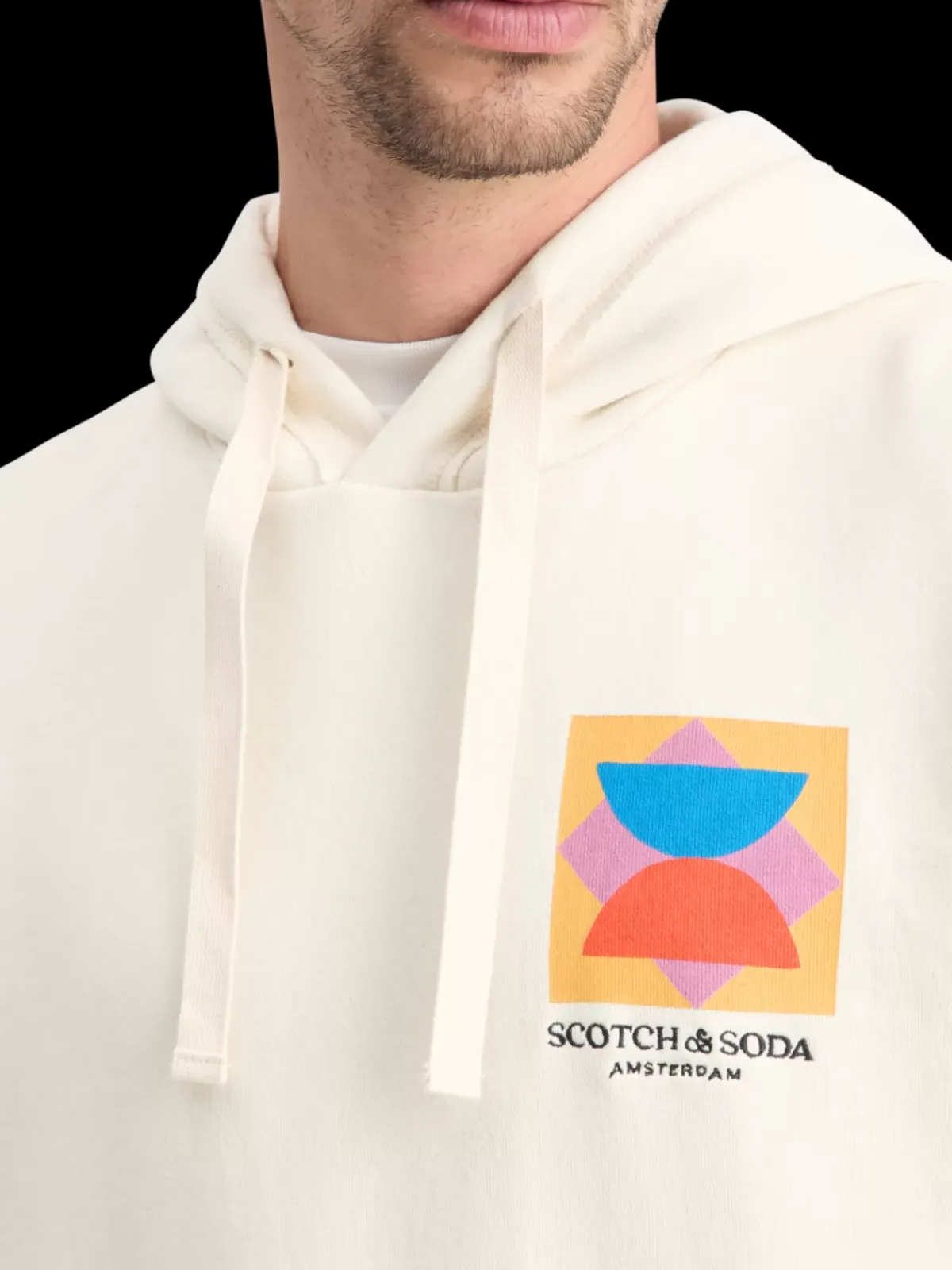Discount PATCHWORK APPLIQUE ARTWORK HOODIE Sweatshirts & Hoodies