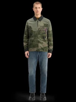 Fashion PHOTO-PRINTED TWILL COACH JACKET Jackets & Coats