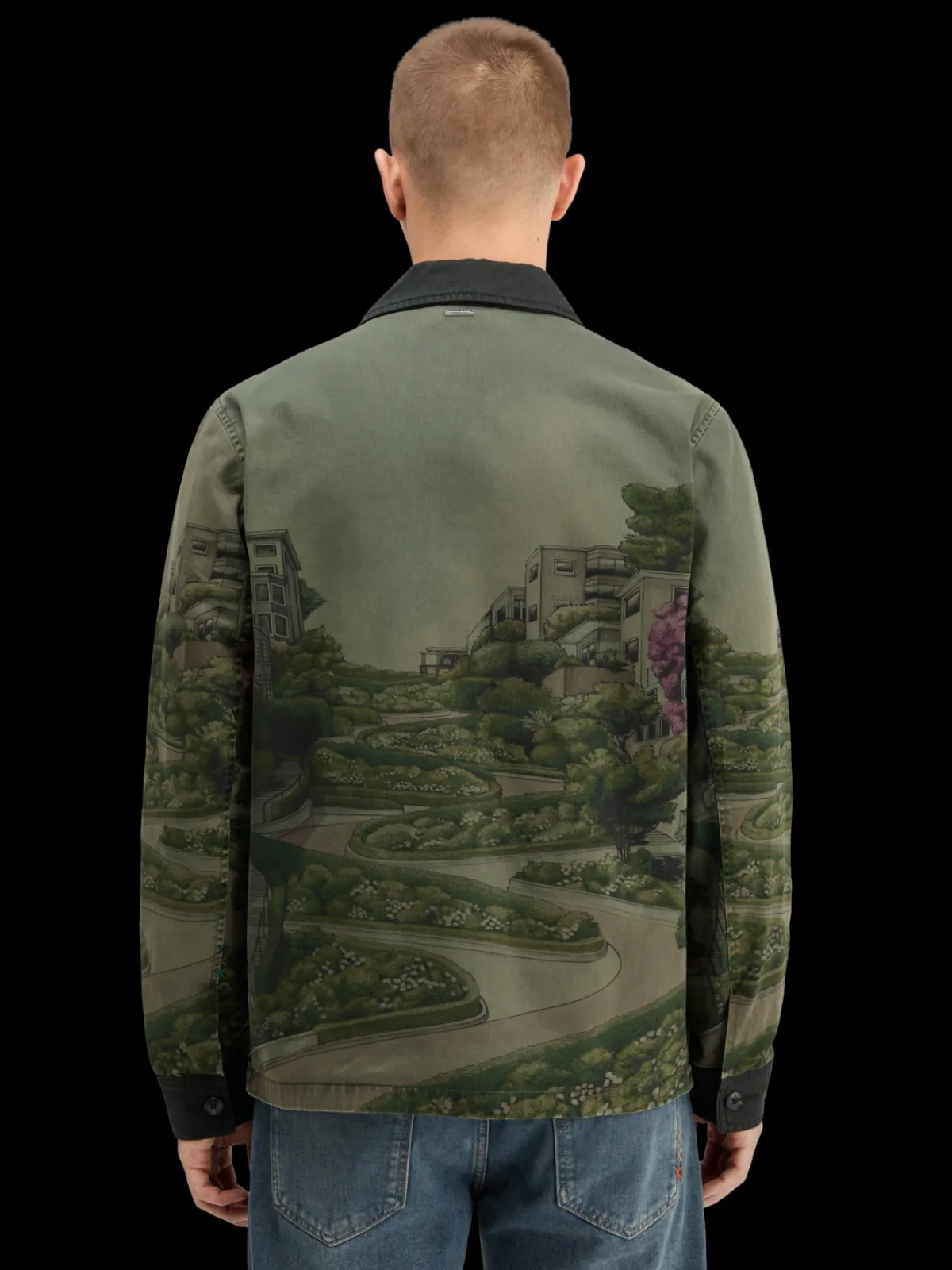 Fashion PHOTO-PRINTED TWILL COACH JACKET Jackets & Coats