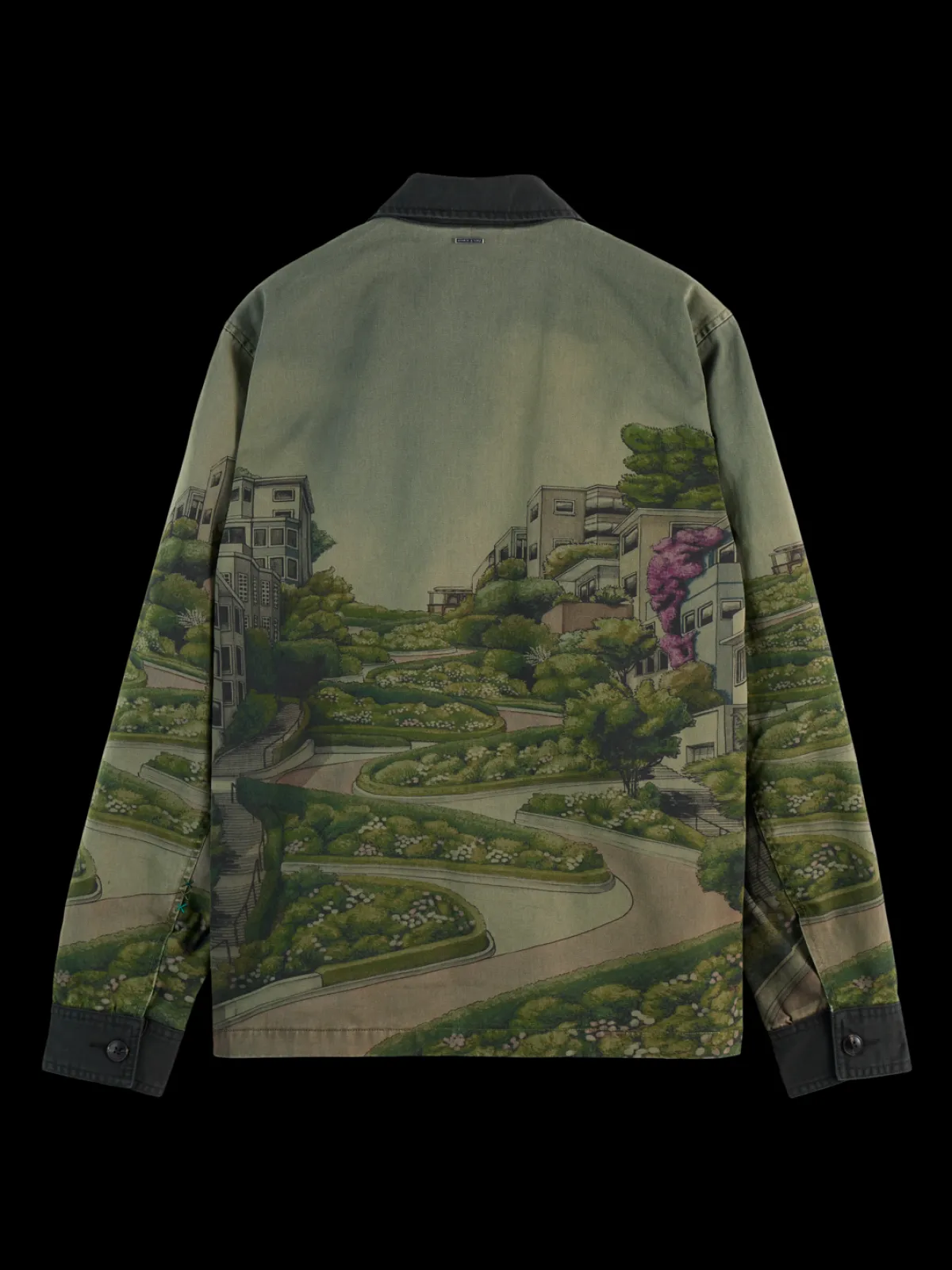 Fashion PHOTO-PRINTED TWILL COACH JACKET Jackets & Coats