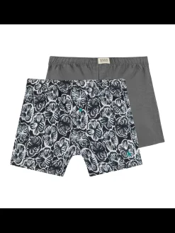 Clearance 2PK MENS COTTON WOVEN BOXER BRIEF UNDERWEAR Underwear & Socks