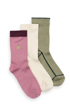 Fashion 3PK WOMENS NON TERRY CREW Women Socks