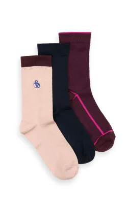 Fashion 3PK WOMENS NON TERRY CREW Women Socks