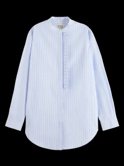 Outlet PLACKET RUFFLE SHIRT Women Blouses & Shirts