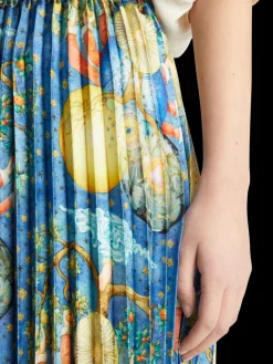 Outlet PLEATED PRINTED SKIRT EMBASSY OF THE FREE MIND PRINT Women Skirts & Shorts