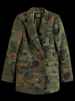 Sale Poetry tapestry double breasted blazer Women Blazers
