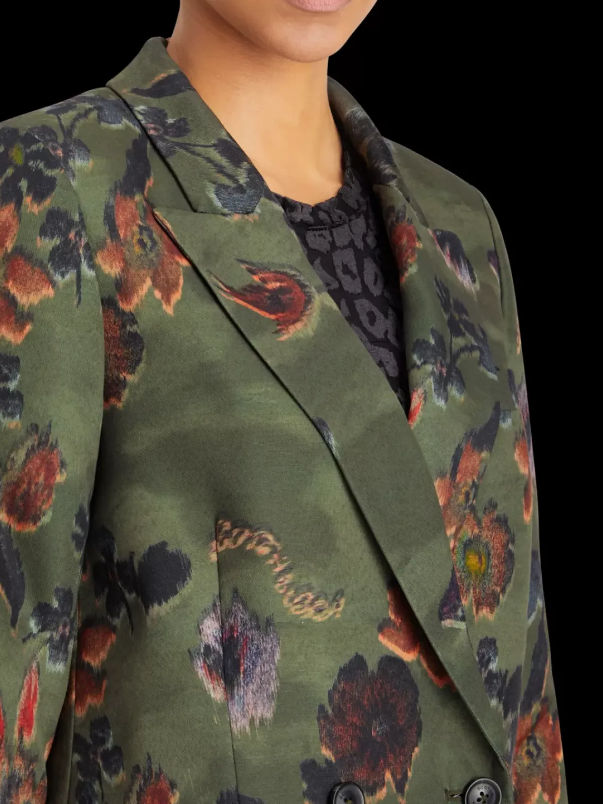 Sale Poetry tapestry double breasted blazer Women Blazers