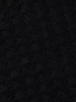 Hot Pointelle collared knitted tee Women Knitwear