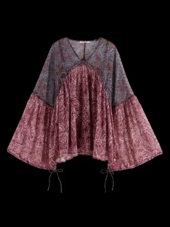 Discount Printed Fil Coupe Top Women Blouses & Shirts