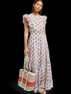 Online PRINTED MAXI COTTON VOILE DRESS Women Dresses & Jumpsuits
