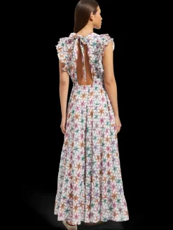 Online PRINTED MAXI COTTON VOILE DRESS Women Dresses & Jumpsuits