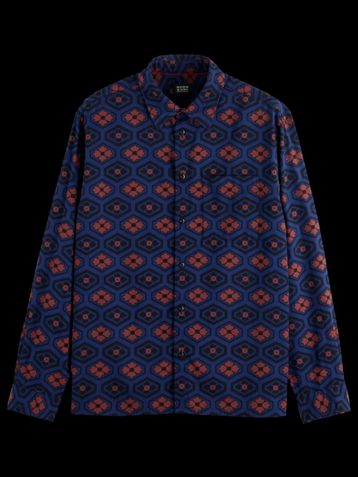 Clearance Printed seersucker shirt Shirts