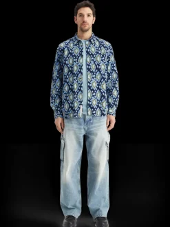 Clearance Printed seersucker shirt Shirts
