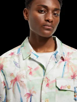 Best Printed tencel-hemp blouson Jackets & Coats