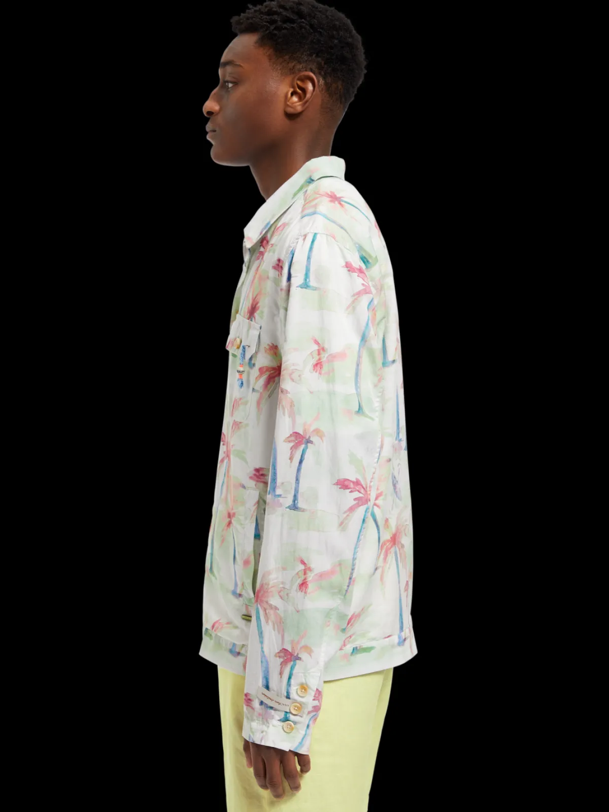 Best Printed tencel-hemp blouson Jackets & Coats