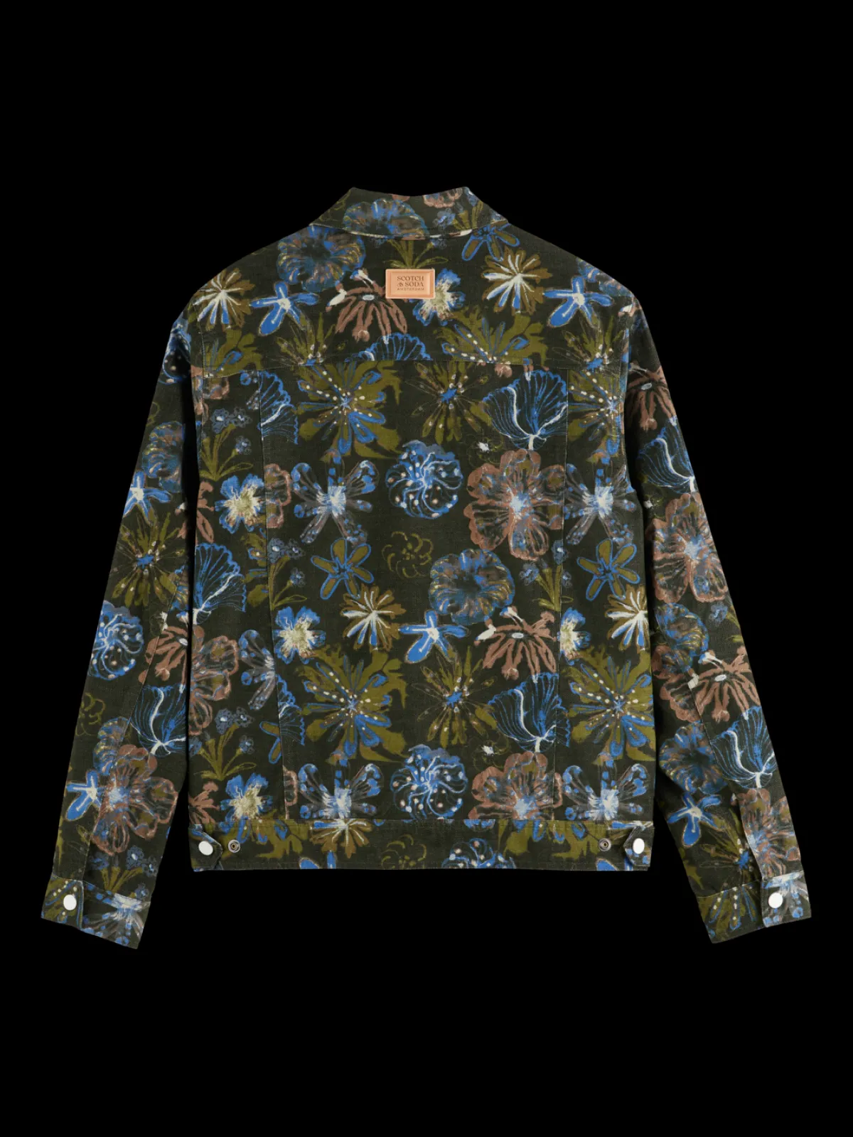 Clearance Printed velvet trucker jacket Jackets & Coats