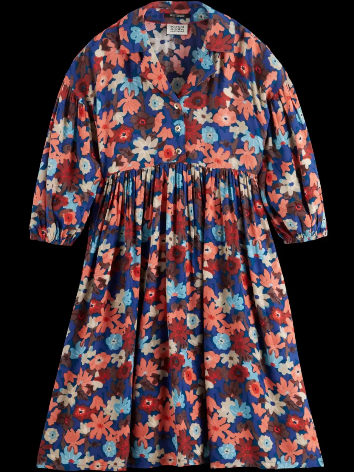 Online PRINTED VISCOSE MIDI DRESS Kids Dresses & Jumpsuits