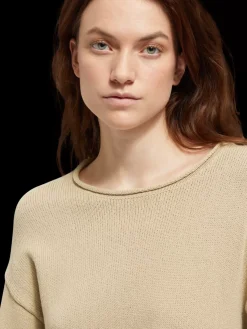 Outlet Pullover with rolled edges Women Knitwear