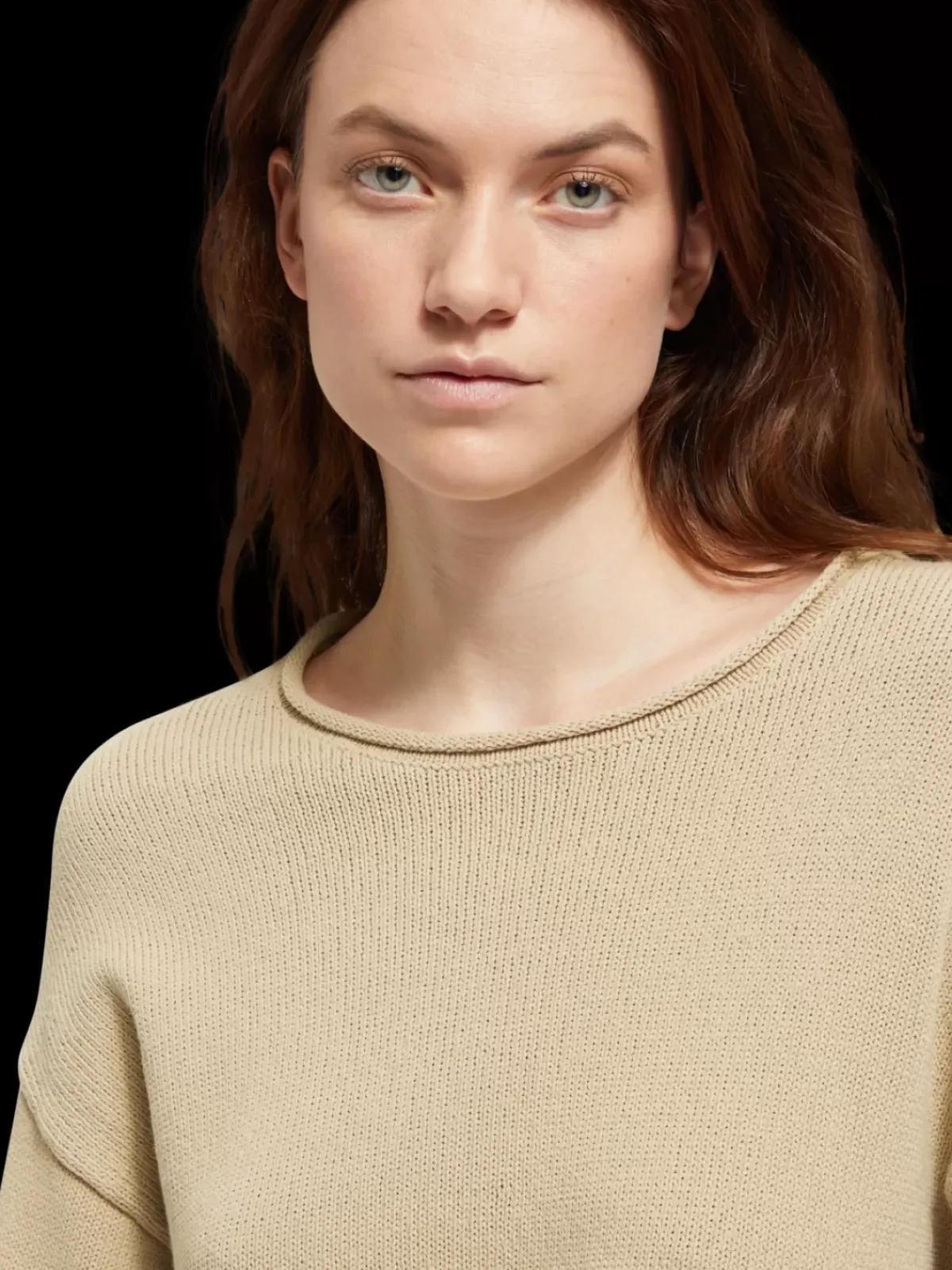 Outlet Pullover with rolled edges Women Knitwear
