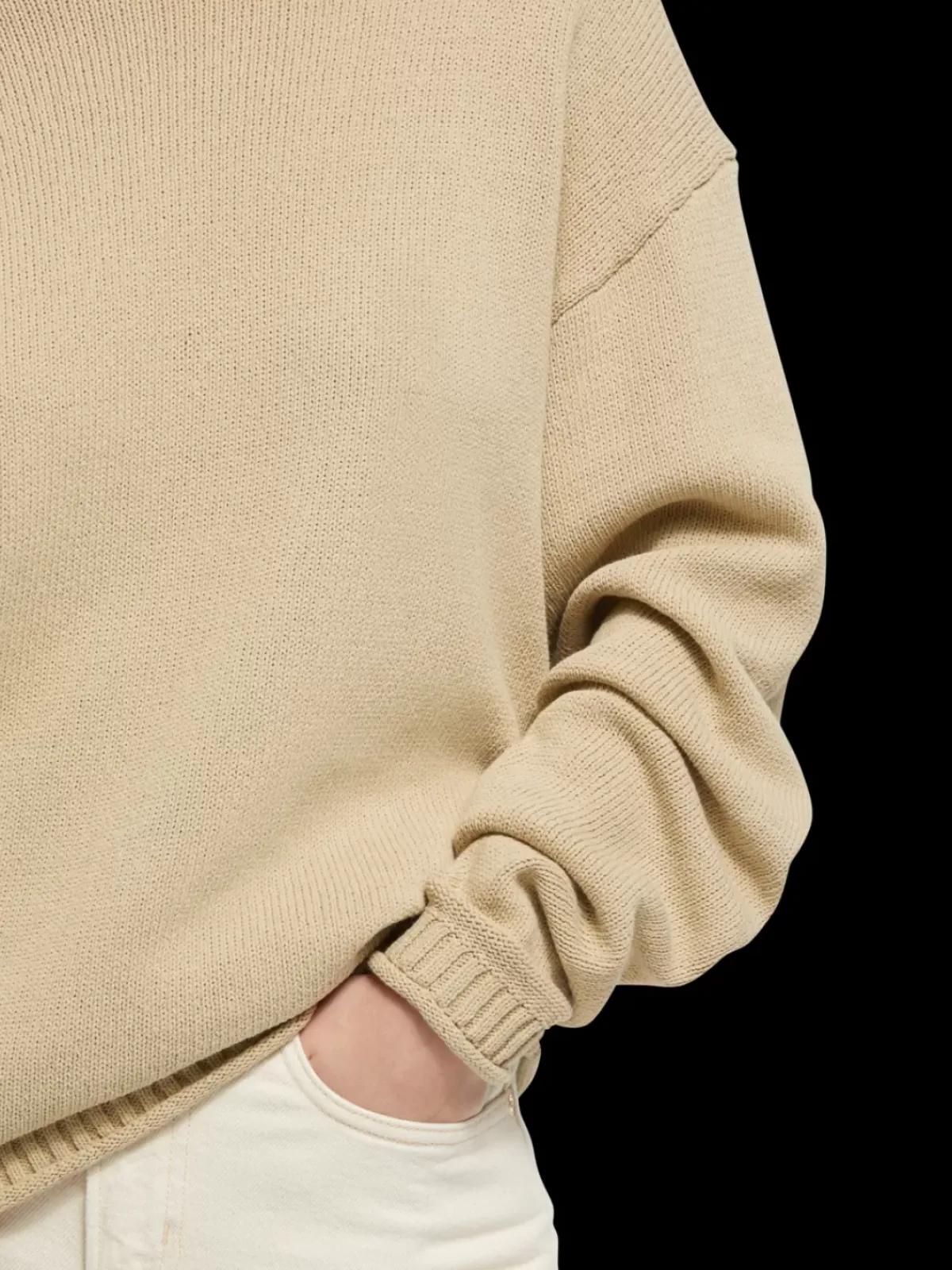 Outlet Pullover with rolled edges Women Knitwear