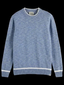 Outlet Regular crew neck cotton blend Knitwear
