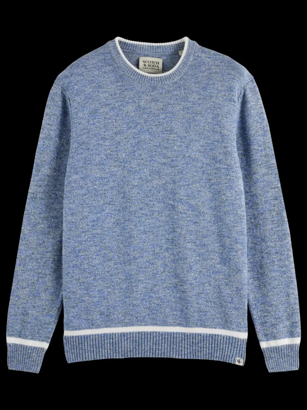 Outlet Regular crew neck cotton blend Knitwear