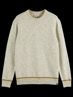 Outlet Regular crew neck cotton blend Knitwear