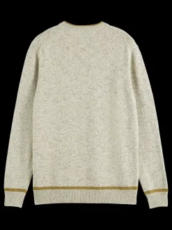 Outlet Regular crew neck cotton blend Knitwear