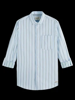 Fashion Regular fit dobby stripe shirt Shirts