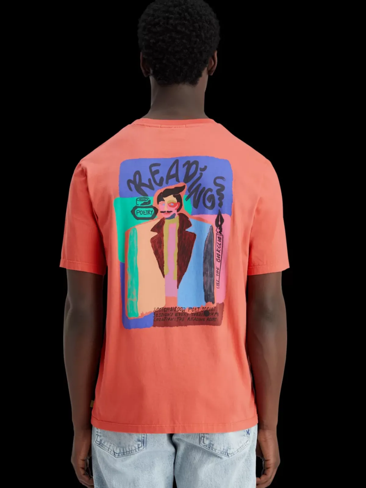 Clearance Regular fit front back artwork t-shirt T-shirts & Polo Shirts