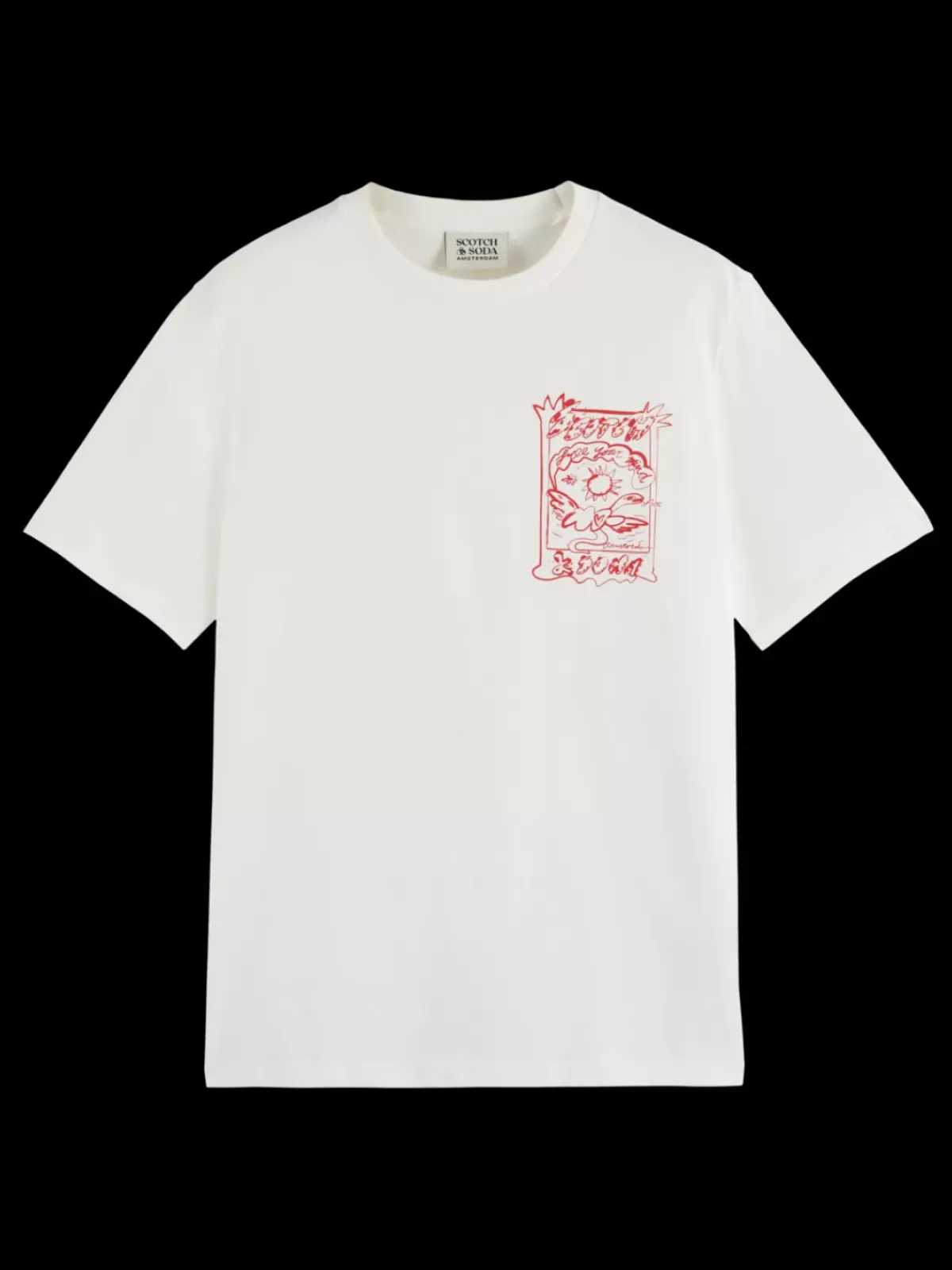 Online Regular fit front chest artwork t-shirt T-shirts & Polo Shirts