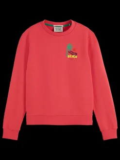 New REGULAR FIT LEFT CHEST ARTWORK SWEATSHIRT Women Sweatshirts & Hoodies