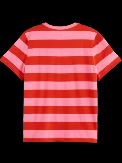 Hot REGULAR FIT STRIPED ORGANIC COTTON T-SHIRT Women Tops & T-shirts