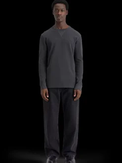 Sale Regular fit waffle t-shirt ls T-shirts & Polo Shirts
