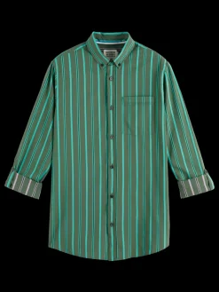 Sale REGULAR FIT YARN DYE STRIPE SHIRT Shirts