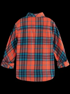 Clearance REGULAR-FIT YARN-DYED CHECKED FLANNEL SHIRT Kids/BOY Shirts