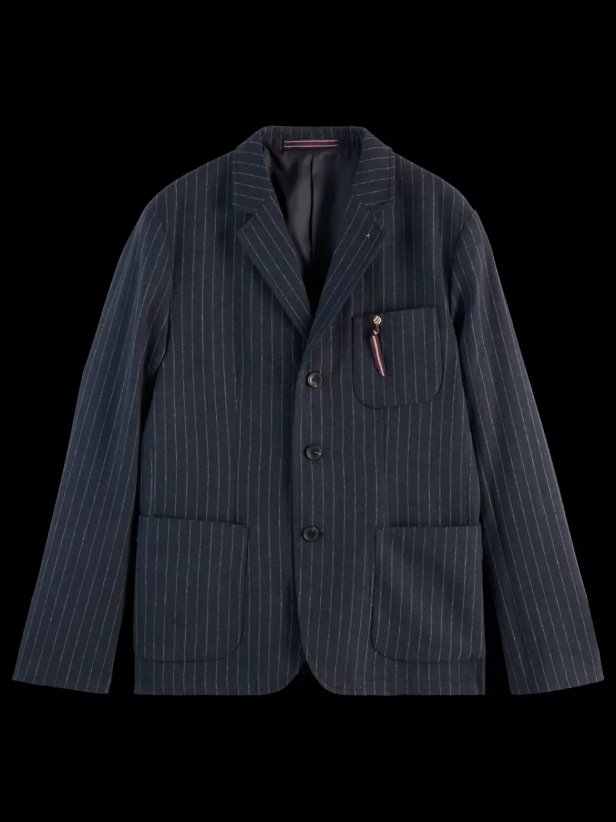 Fashion RELAXED 3-BUTTON WOOL-BLEND PINSTRIPE BLAZER Blazers & Waistcoats