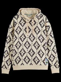 Outlet Relaxed fit aop hoodie Sweatshirts & Hoodies
