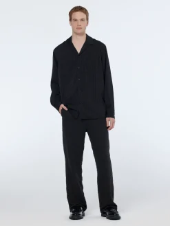 Best Relaxed fit jacquard sateen shirt Shirts