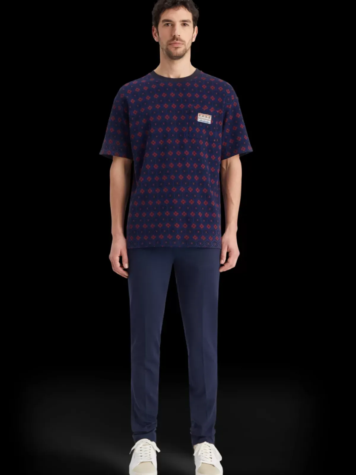 Outlet Relaxed fit jacquard t-shirt T-shirts & Polo Shirts