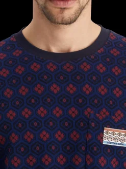 Outlet Relaxed fit jacquard t-shirt T-shirts & Polo Shirts
