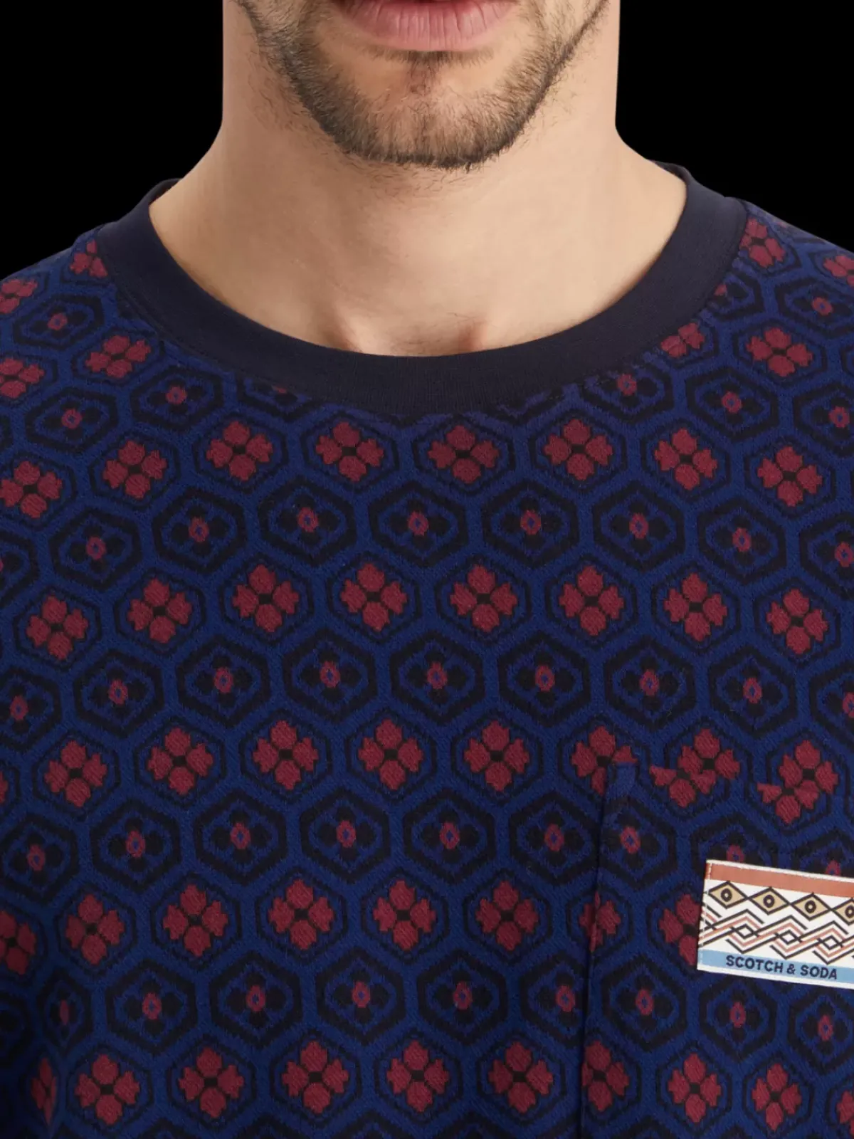 Outlet Relaxed fit jacquard t-shirt T-shirts & Polo Shirts