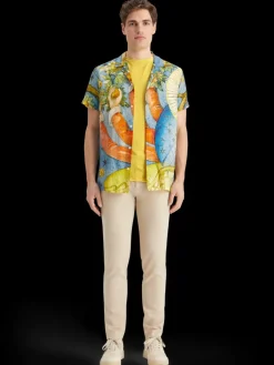 Fashion Relaxed fit raw edge t-shirt T-shirts & Polo Shirts