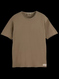 Fashion Relaxed fit raw edge t-shirt T-shirts & Polo Shirts