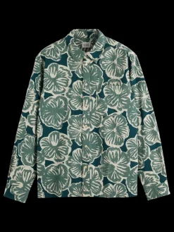 New RELAXED FIT SEERSUCKER AOP SHIRT Shirts