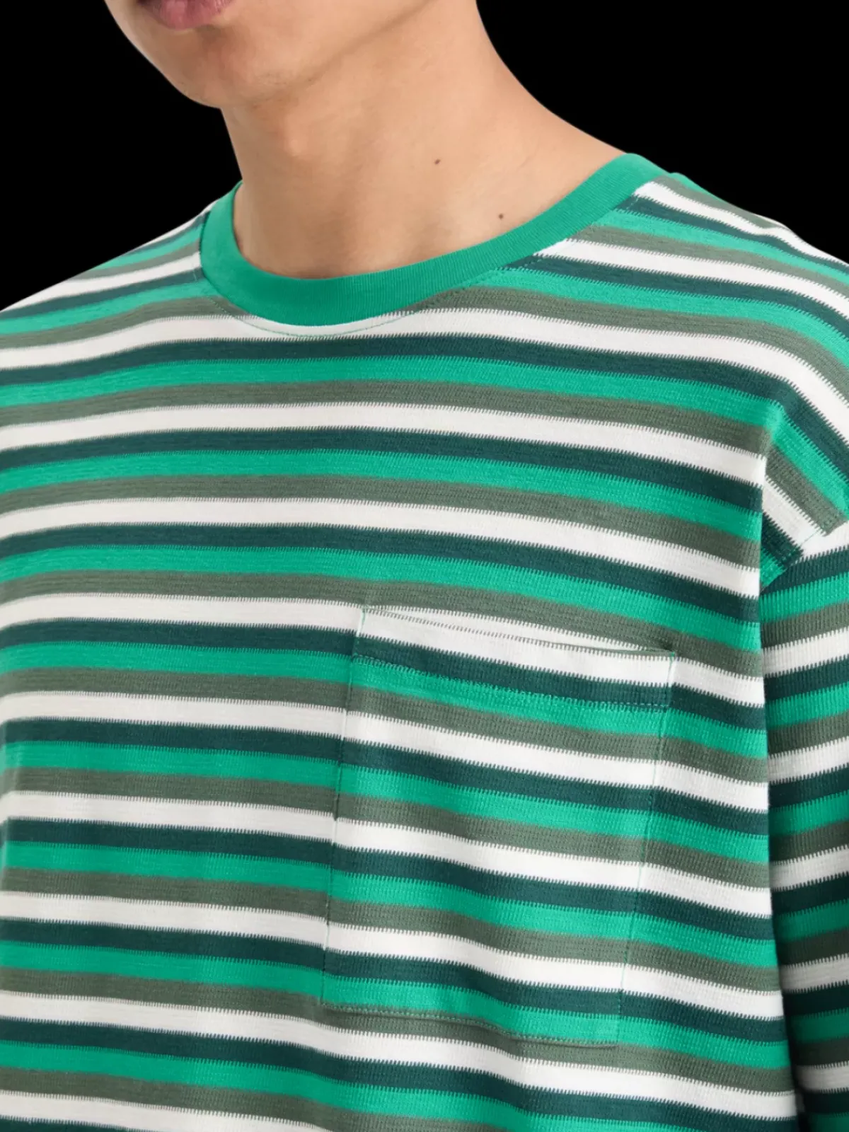 Best RELAXED FIT STRUCTURE STRIPE T-SHIRT T-shirts & Polo Shirts