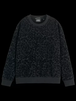 Sale Relaxed fit sweatshirt with flock artwork Women Sweatshirts & Hoodies