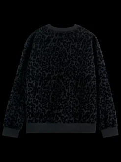 Sale Relaxed fit sweatshirt with flock artwork Women Sweatshirts & Hoodies