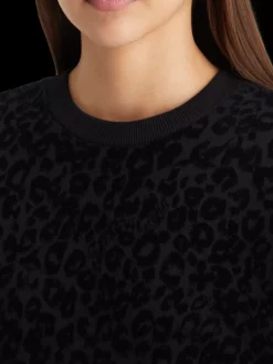 Sale Relaxed fit sweatshirt with flock artwork Women Sweatshirts & Hoodies