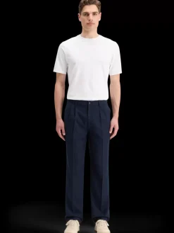 Hot RELAXED STRAIGHT FIT PLEATED WOOL BLEND CHINO Pants
